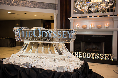 The Odyssey ice sculpture